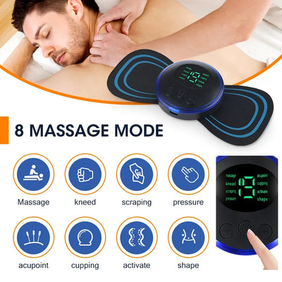 Electric Neck Massager EMS Muscle Massage Stimulator