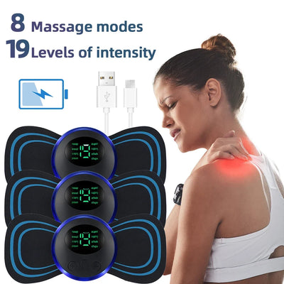 Electric Neck Massager EMS Muscle Massage Stimulator